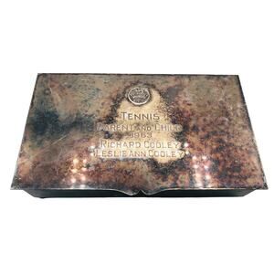 Antique Silverplate Cigarette Box or Jewelry Box 1963